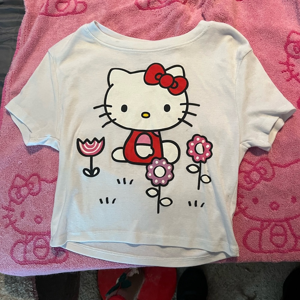Hello Kitty Pink and Red Short Sleeve Tee